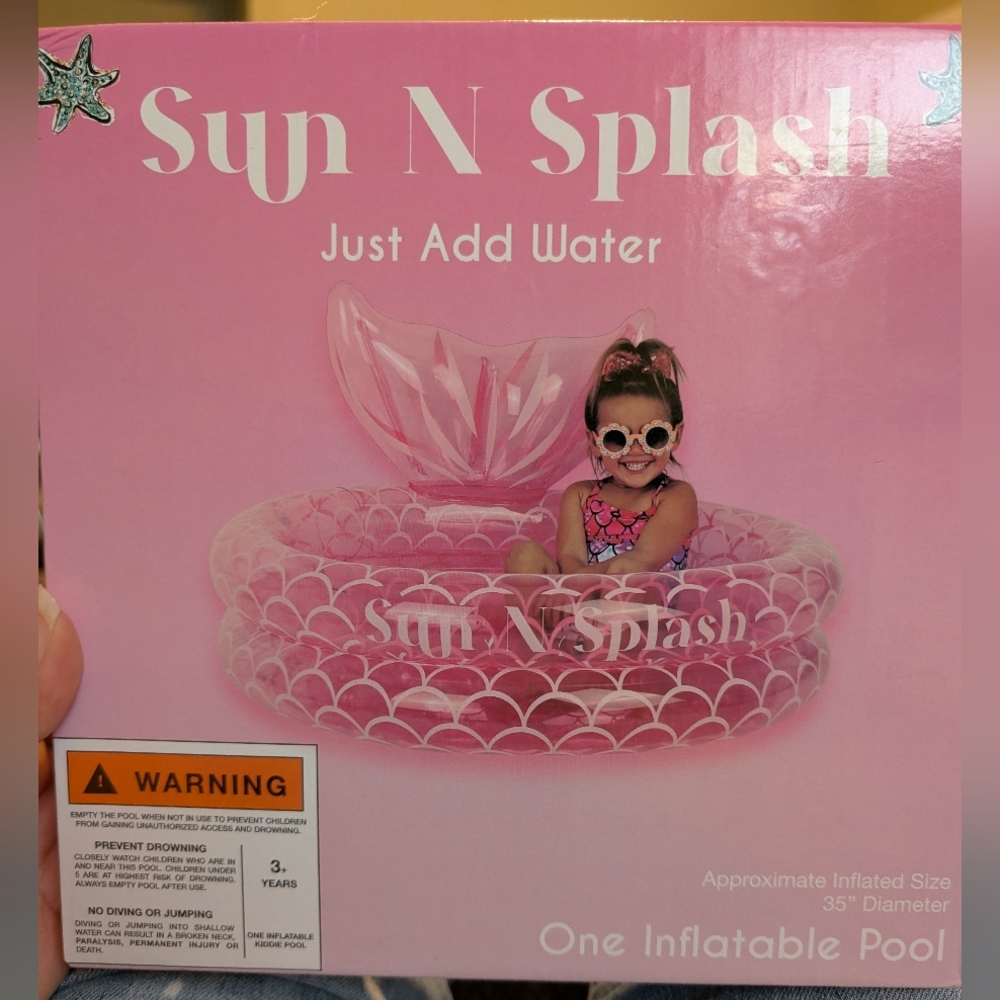 Pink Inflatable Kids Pool